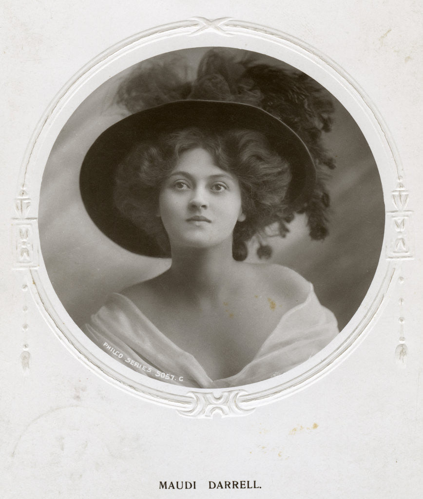 Detail of Maudi Darrell, British actress by Philco Publishing Company