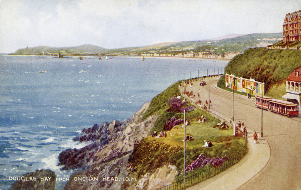 Detail of Douglas Bay from Onchan Head, Isle of Man by Valentine & Sons