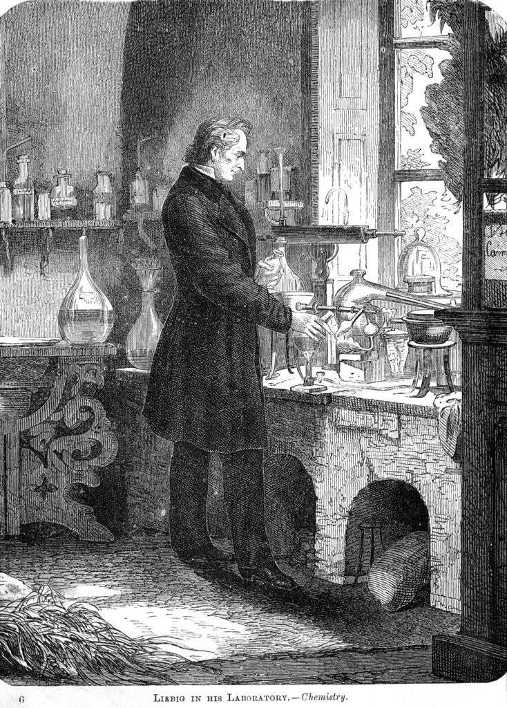 Detail of Liebig in His Laboratory-Chemistry by Anonymous