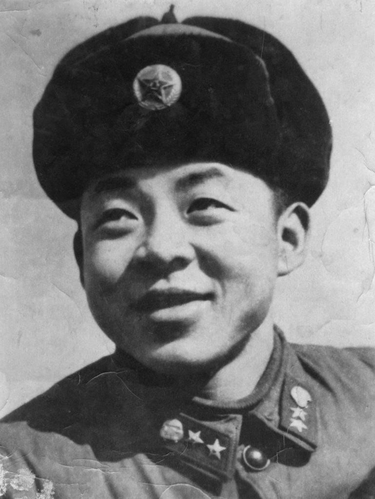 Detail of Lei Feng, Chinese soldier of the People's Liberation Army by Anonymous