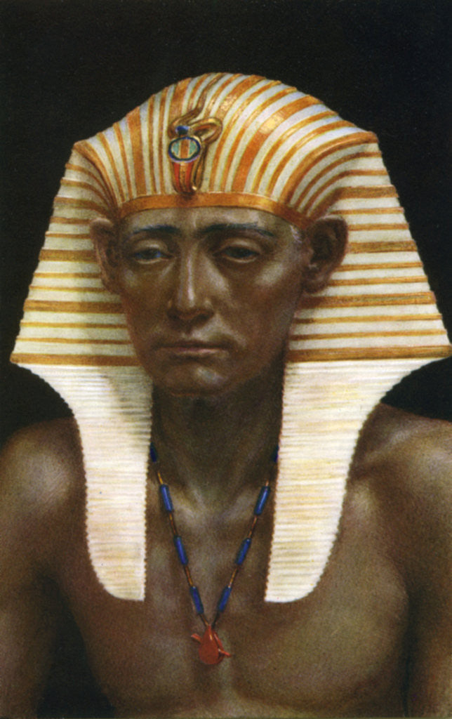 Detail of Amenemhat III, Ancient Egyptian pharaoh of the 12th dynasty by Winifred Mabel Brunton