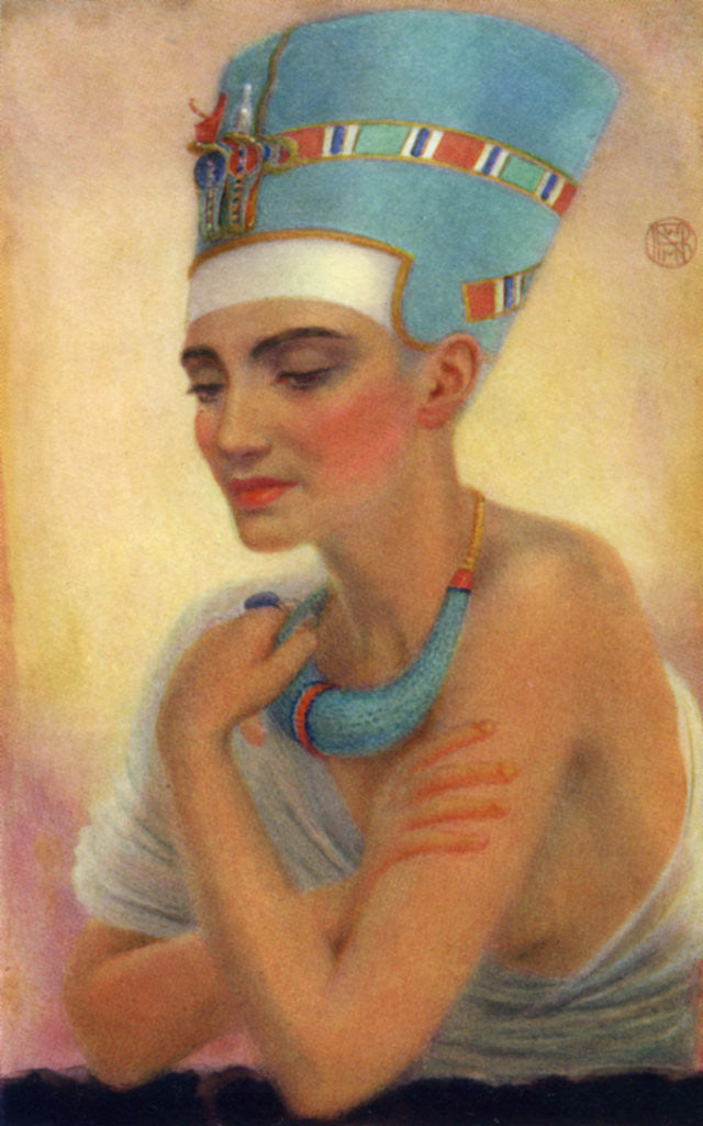 Detail of Nefertiti, Ancient Egyptian queen of the 18th dynasty by Winifred Mabel Brunton