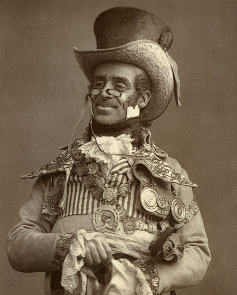 Detail of Arthur Roberts, British actor, comedian and music hall entertainer by Ernest Barraud