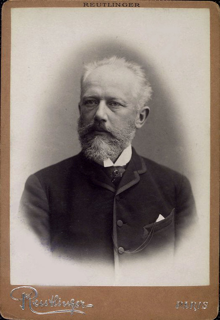 Detail of Peter Ilich Tchaikovsky, Russian composer, late 19th century by Charles Reutlinger