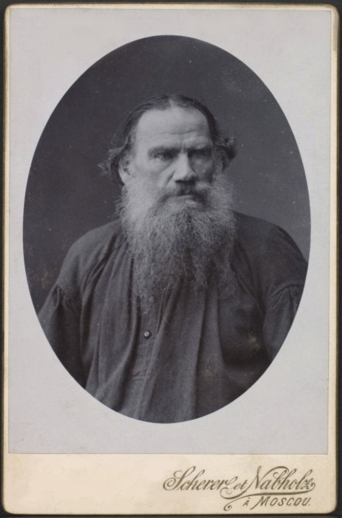 Detail of Leo Tolstoy, Russian author, 1900 by Scherer Nabholz & Co