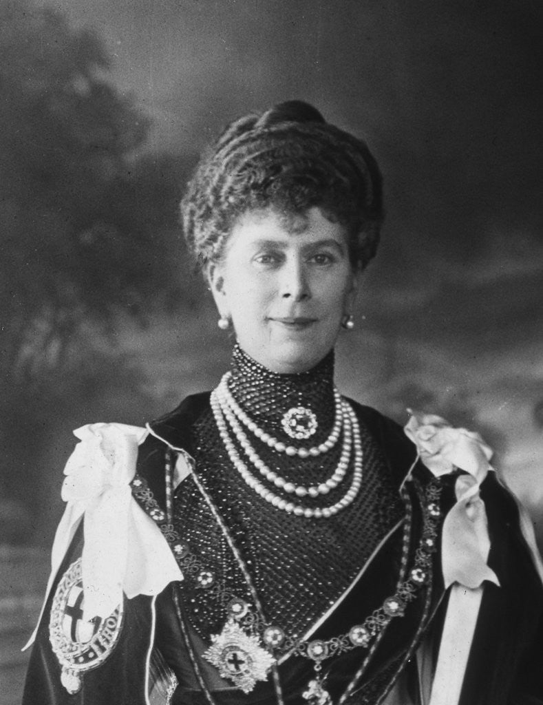 Detail of Queen Mary, consort of King George V of the United Kingdom by Anonymous