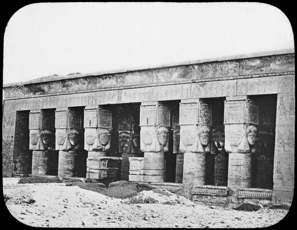 Detail of Temple of Hathor, Dendera, Egypt by Newton & Co