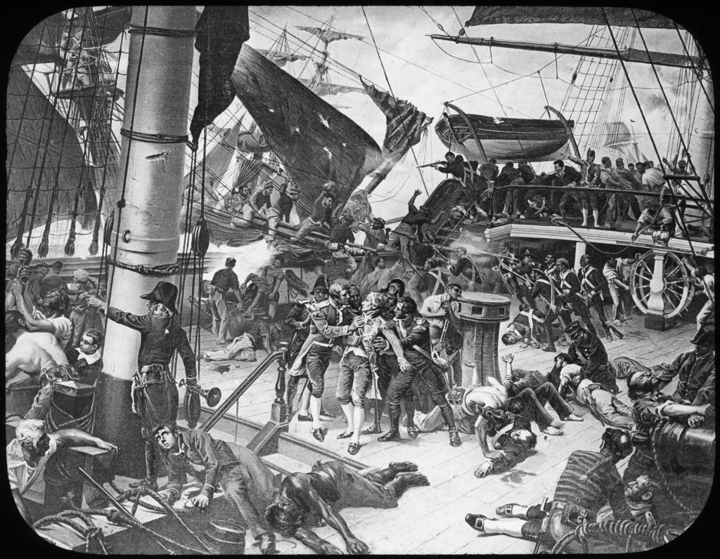 Detail of The deck of HMS Victory by Newton & Co