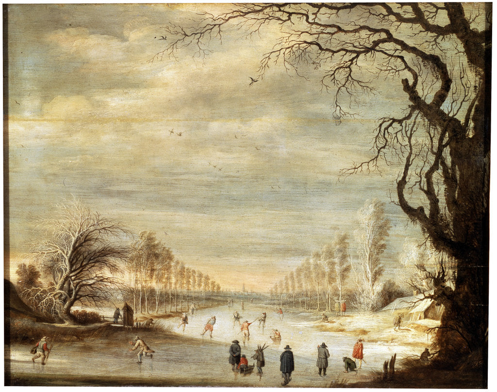 Detail of Winter Landscape, 17th century. by Gysbrecht Leytens