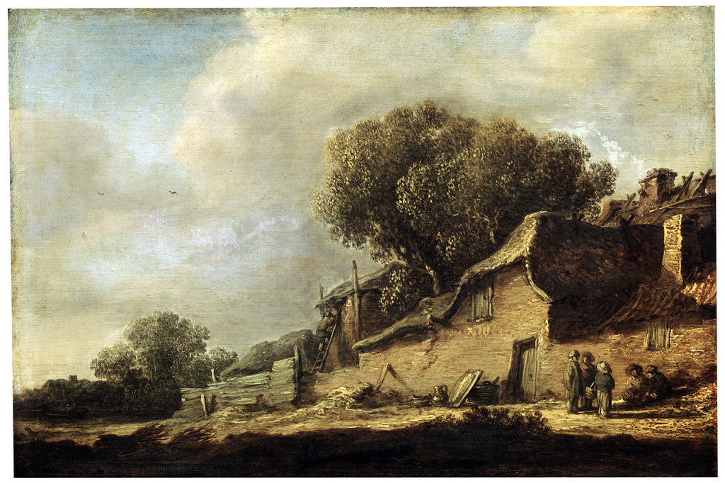 Detail of Landscape with a Peasant Cottage, 1631. by Jan van Goyen