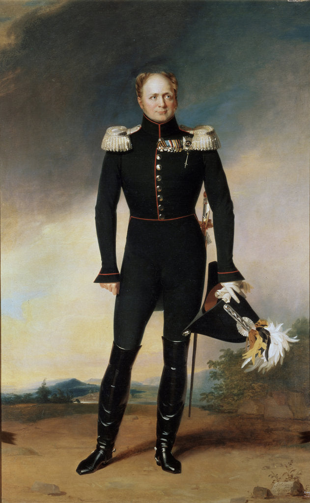 Detail of Portrait of Emperor Alexander I, 1825 by George Dawe