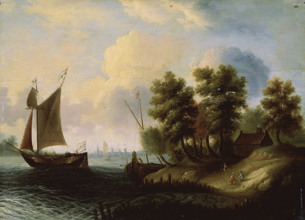 Detail of A Sea Landscape, 17th century by Dutch Master