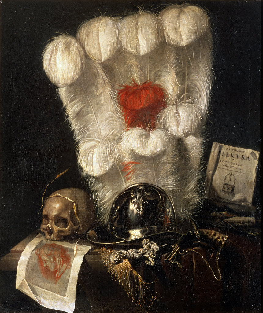 Detail of Vanitas, 17th century. by Juriaen van Streeck