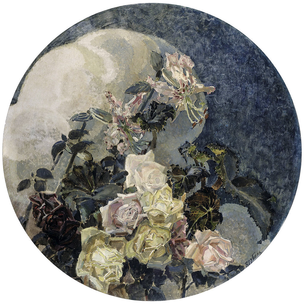 Detail of Roses and Orchids, 1894. by Mikhail Vrubel