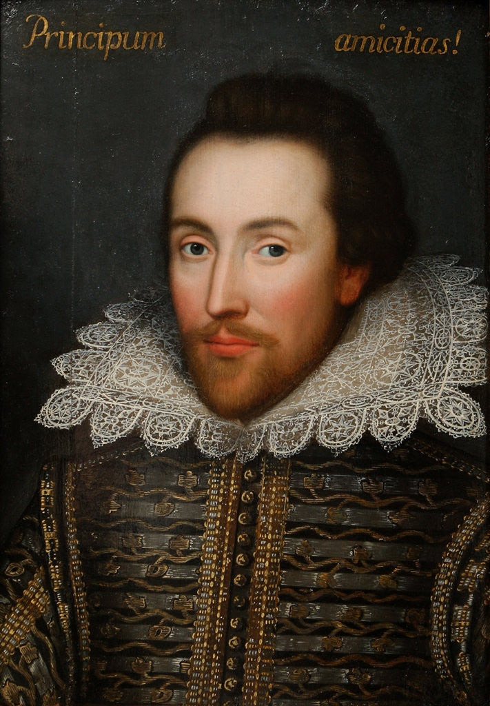 Detail of The Cobbe portrait of William Shakespeare by Anonymous