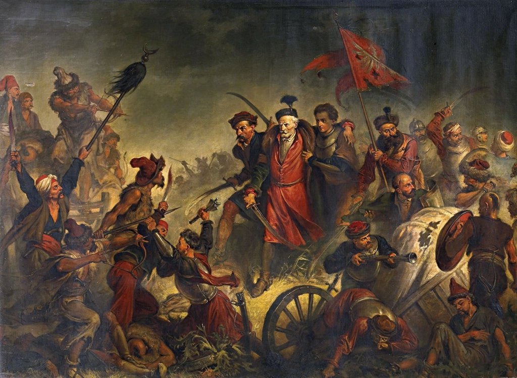 Detail of Death of Stanislaw Zolkiewski in a Battle of Cecora 1620, 1877 by Anonymous