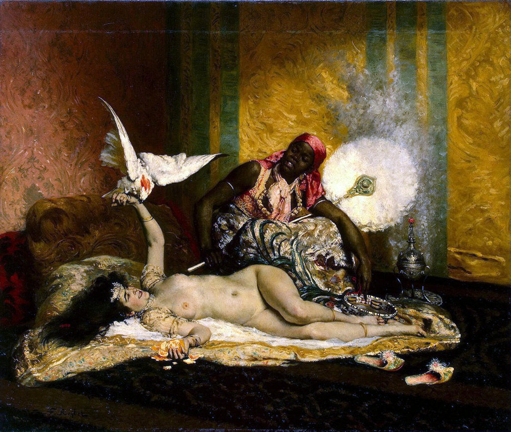 Detail of Odalisque, 1870s by Anonymous