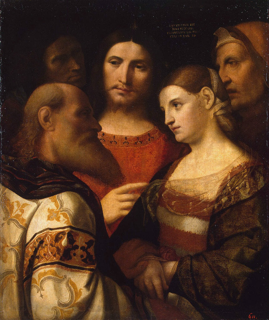 Detail of Christ and the Woman Taken in Adultery, 1510 by Anonymous