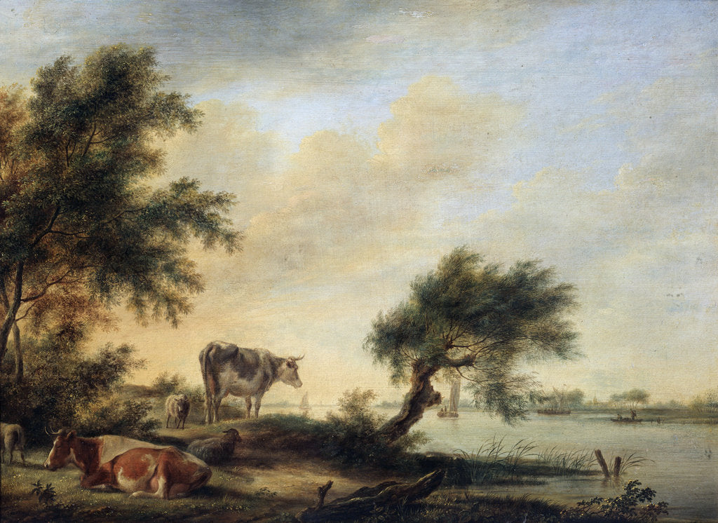 Detail of Landscape with a Herd, 18th century by Jan Jansson