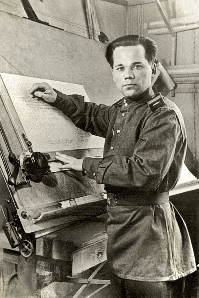 Detail of Mikhail Timofeyevich Kalashnikov, 1940s by Anonymous