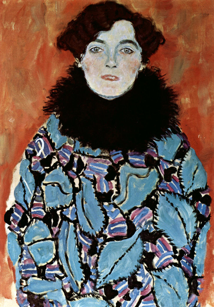 Detail of Portrait of Johanna Staude by Gustav Klimt