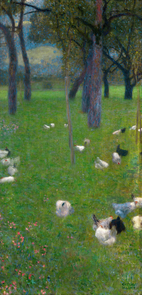 Detail of After the rain (Garden with chickens in St. Agatha), 1898 by Gustav Klimt