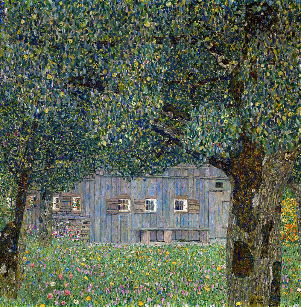 Detail of Farm House in Buchberg by Gustav Klimt