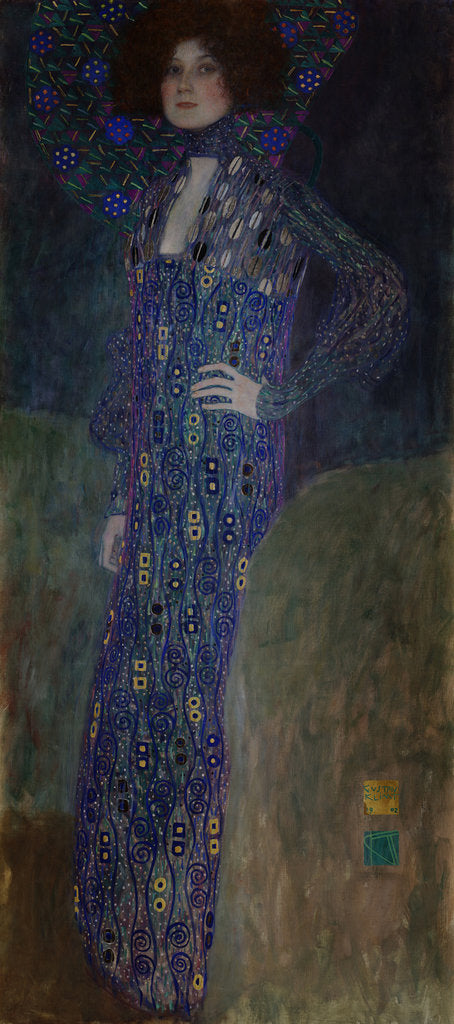 Detail of Portrait of Emilie Flöge, 1902 by Gustav Klimt