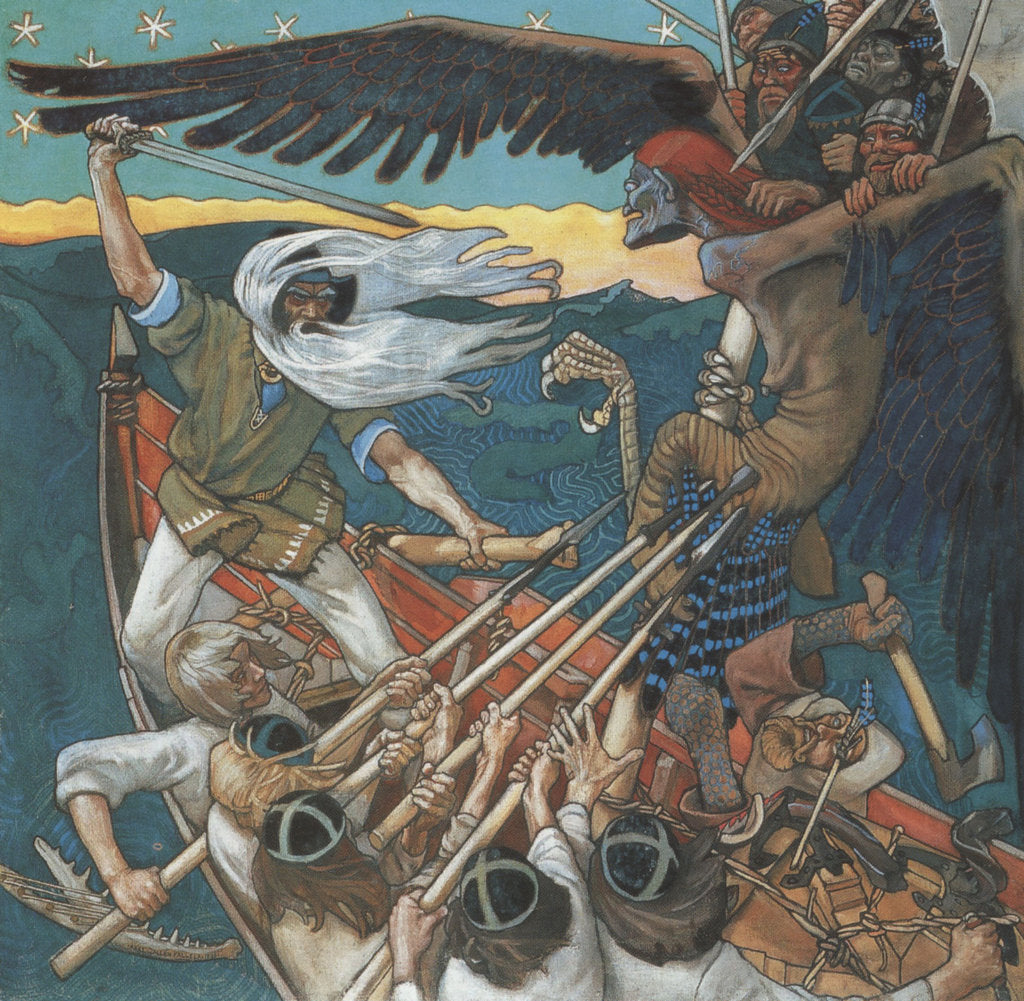 Detail of The Defense of the Sampo, 1896 by Akseli Gallen-Kallela