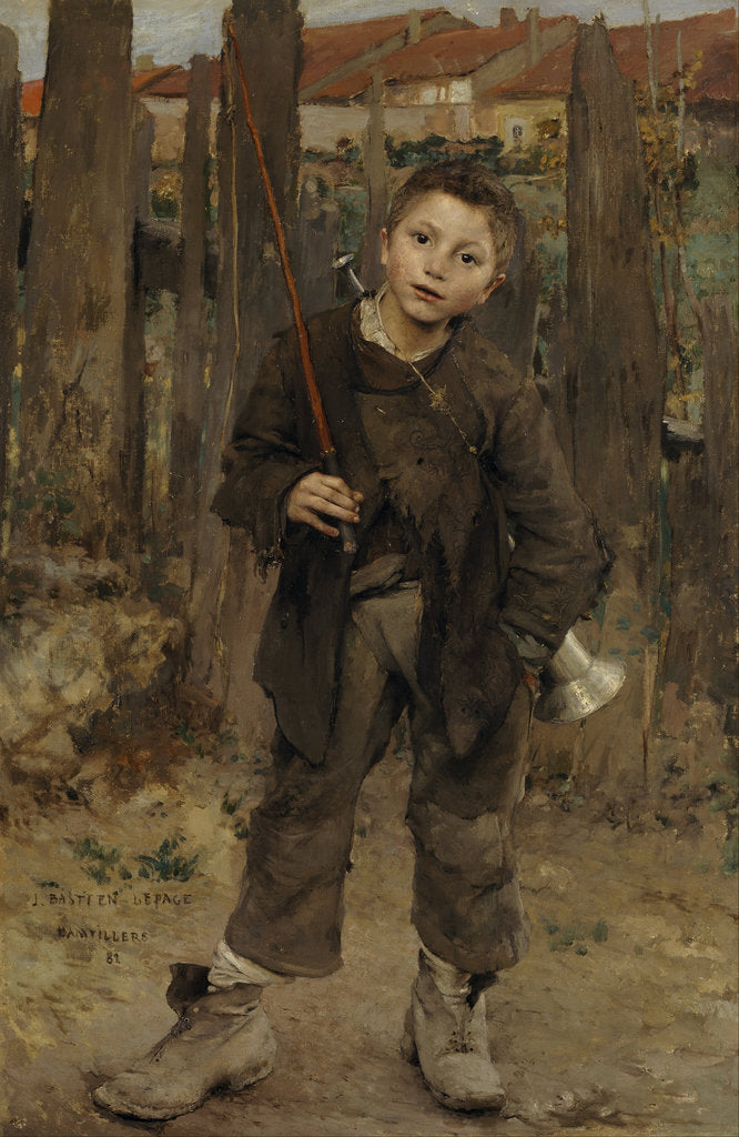 Detail of Pas Mèche (Nothing Doing), 1882 by Jules Bastien-Lepage