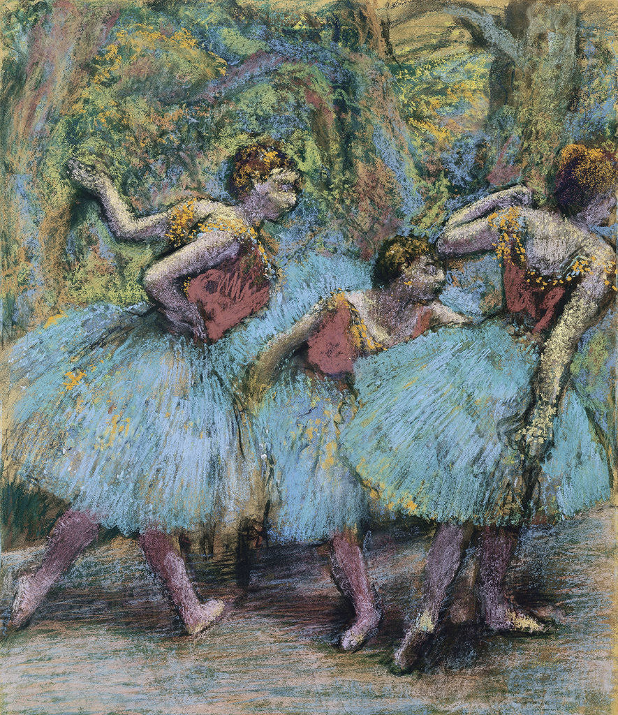 Detail of Three Dancers (Trois danseuses) by Edgar Degas