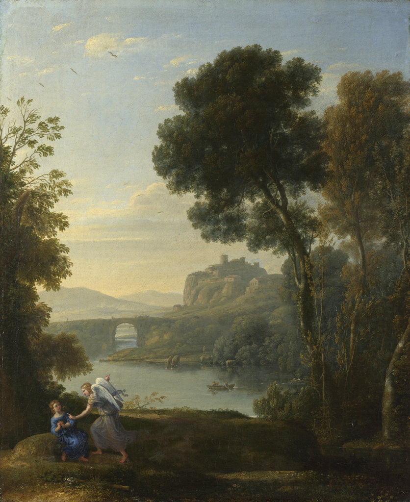 Detail of Landscape with Hagar and the Angel, 1646 by Claude Lorrain