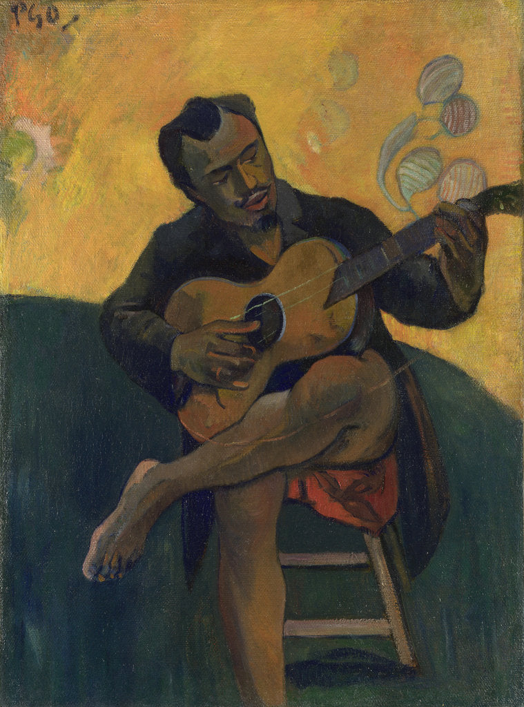 Detail of Guitar player, 1894 by Paul Eugéne Henri Gauguin