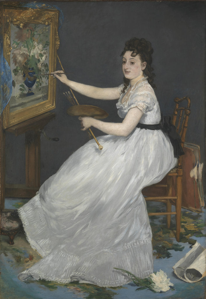 Detail of Eva Gonzalès, 1870 by Édouard Manet