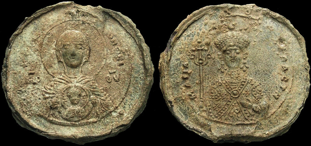 Detail of Seal of Empress Maria of Alania, 1070 by Ancient Coins Numismatic