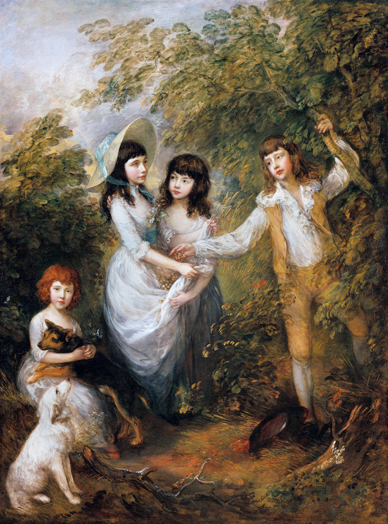 Detail of The Marsham Children by Thomas Gainsborough