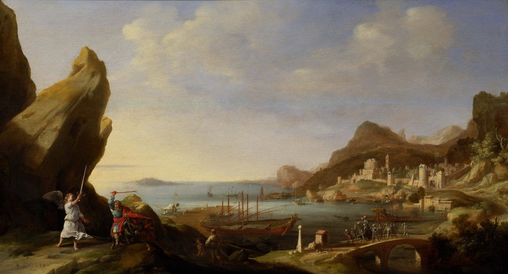 Detail of Coastal Landscape with Balaam and the Ass, 1634 by Bartholomeus Breenbergh