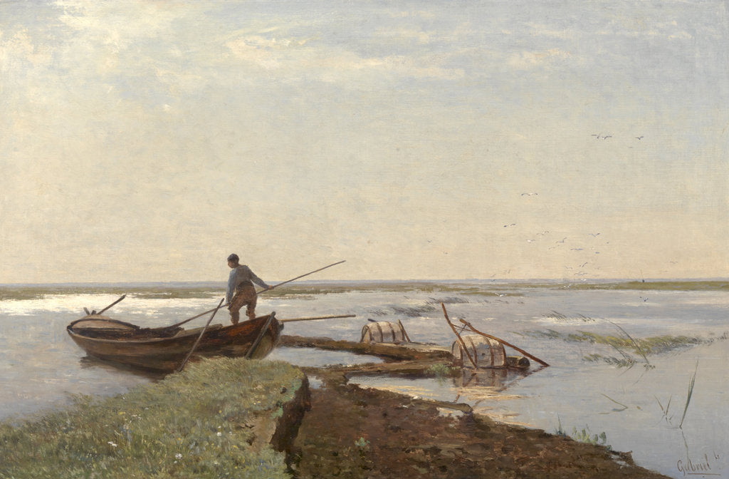 Detail of Polder Landscape, 1880s by Paul Joseph Constantin Gabriël