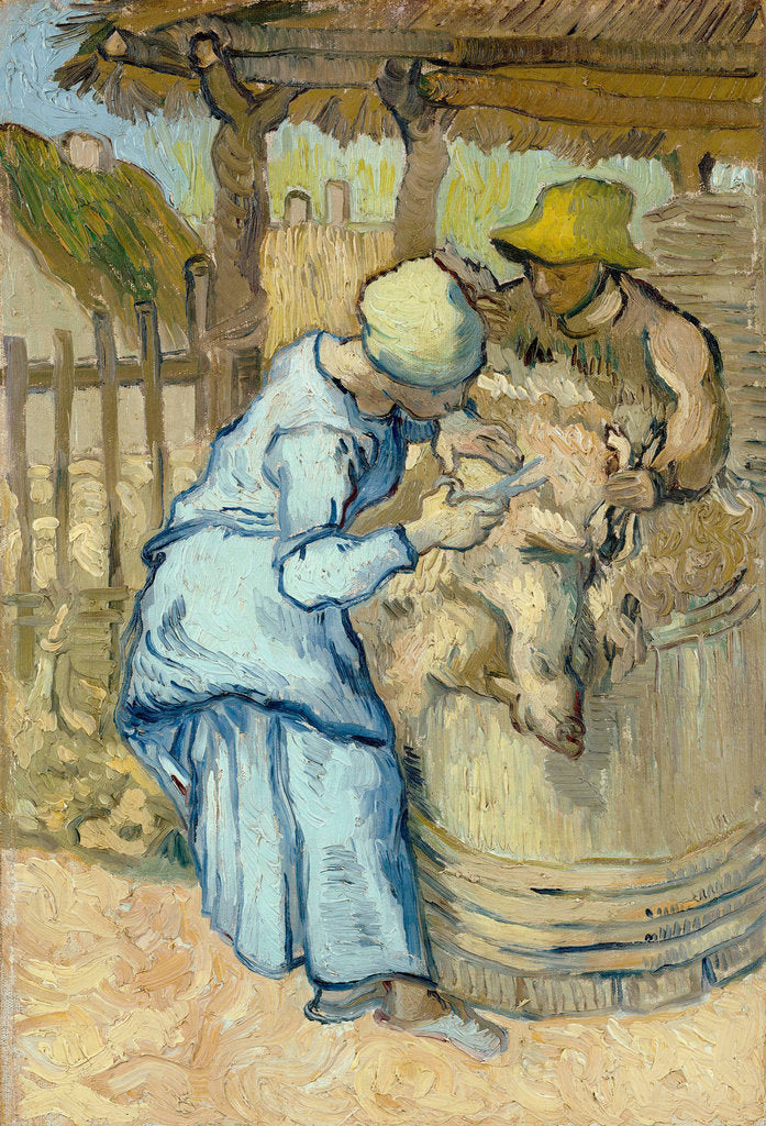 Detail of The sheep-shearer (after Millet), 1889 by Vincent van Gogh