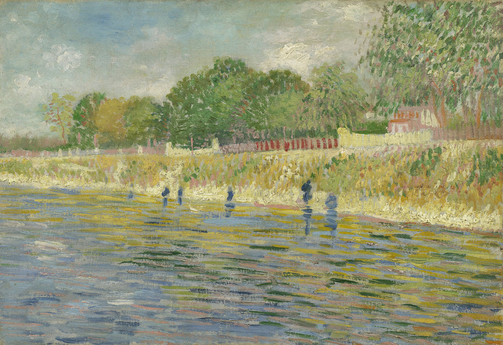 Detail of Bank of the Seine, 1887 by Vincent van Gogh