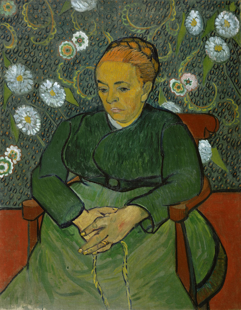 Detail of Portrait of Madame Roulin (La Berceuse), 1888-1889 by Vincent van Gogh