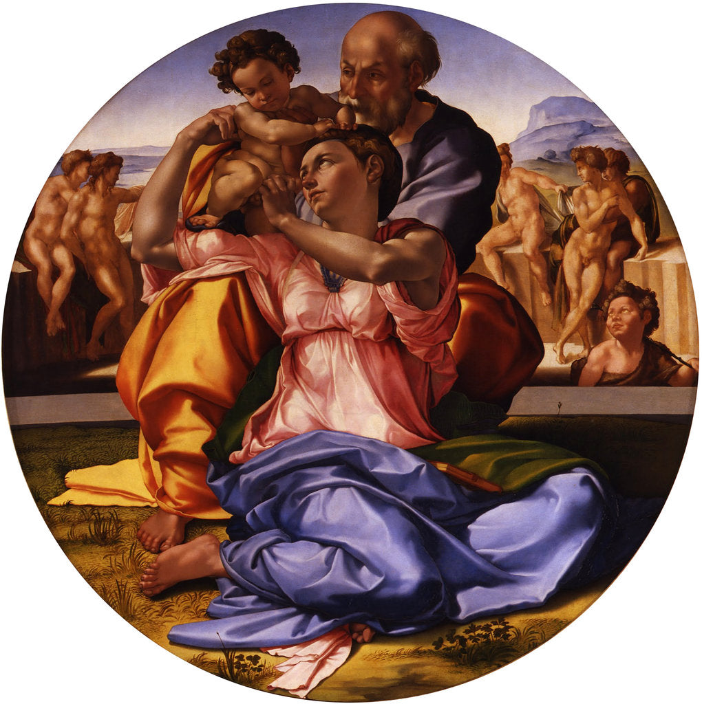 Detail of The Holy Family (The Doni Tondo) by Michelangelo Buonarroti