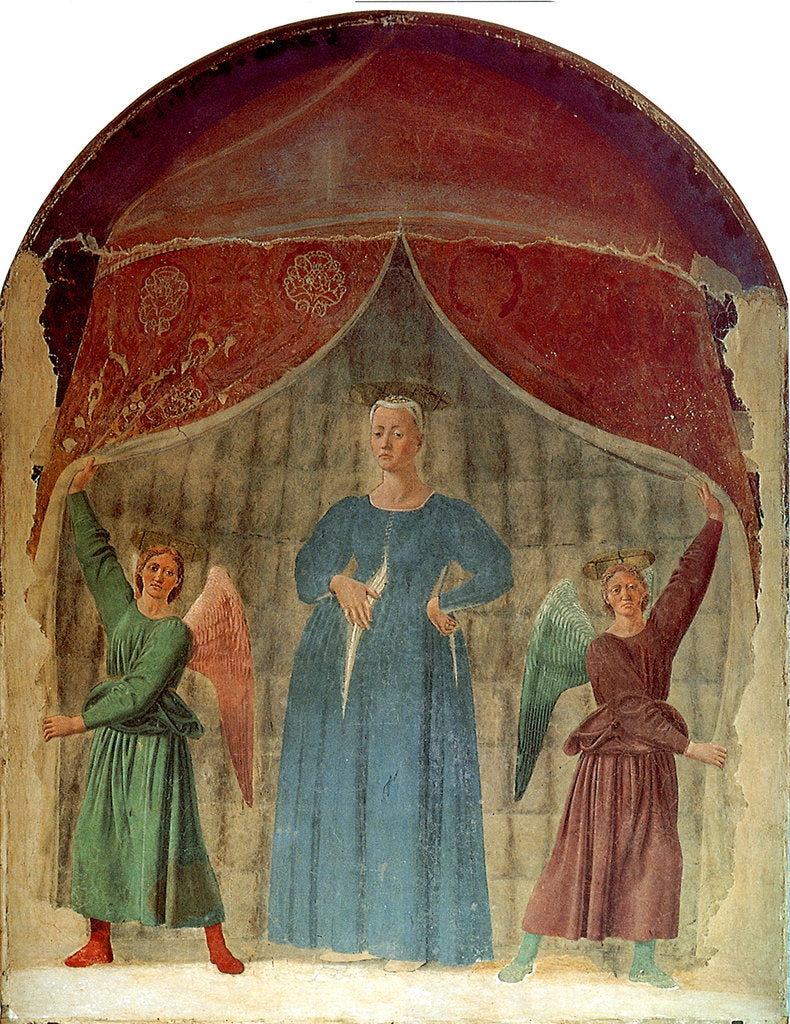 Detail of Madonna del Parto, ca 1460 by Piero della Francesca