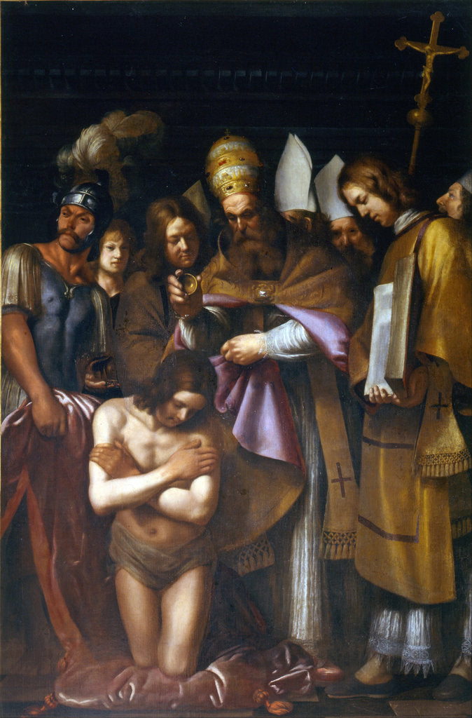 Detail of The Baptism of Constantine, First third of 17th cen by Giovanni Antonio Galli