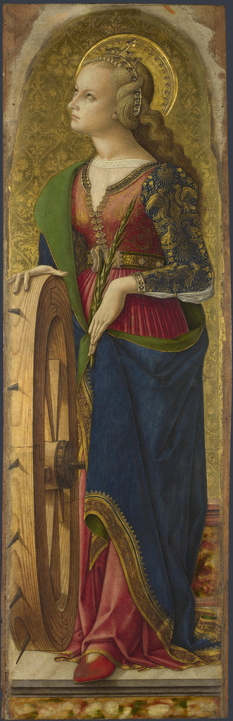 Detail of Saint Catherine of Alexandria, 1476 by Carlo Crivelli