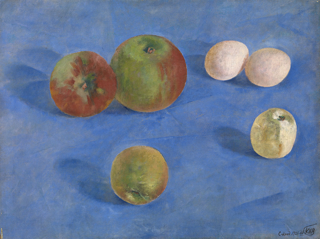 Detail of Still Life. Apples and Eggs, 1921 by Kuzma Sergeyevich Petrov-Vodkin