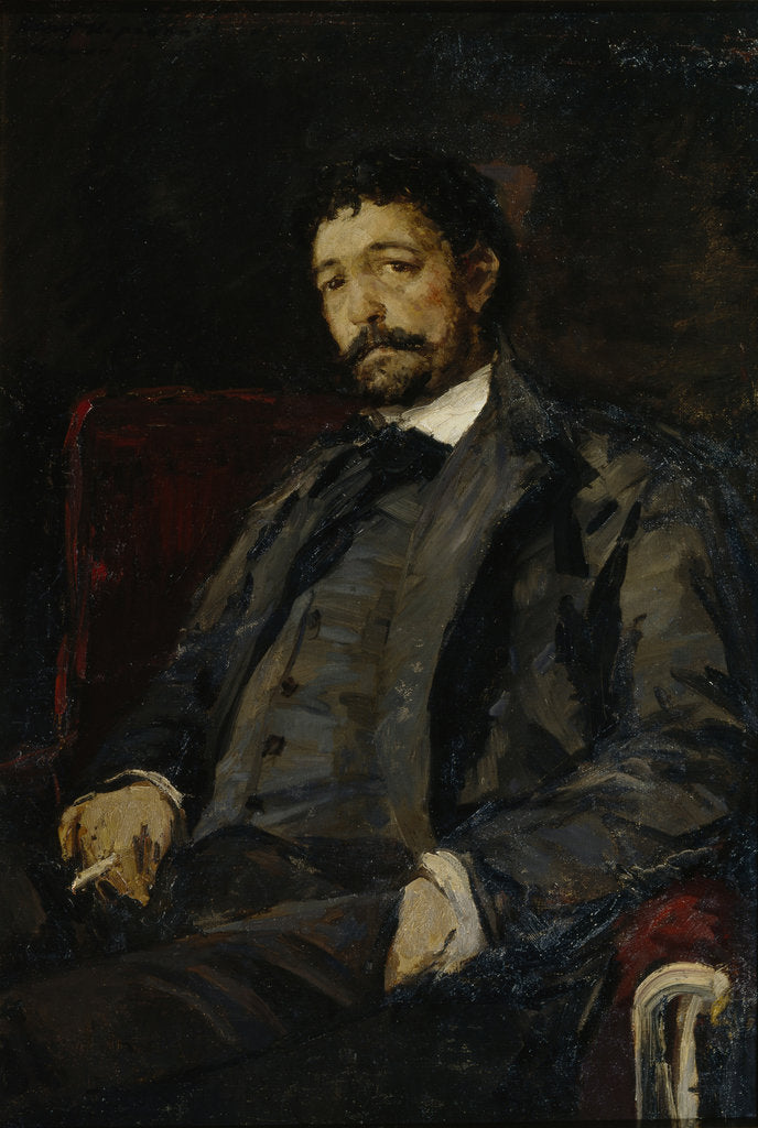 Detail of Portrait of the opera singer Angelo Masini by Konstantin Alexeyevich Korovin