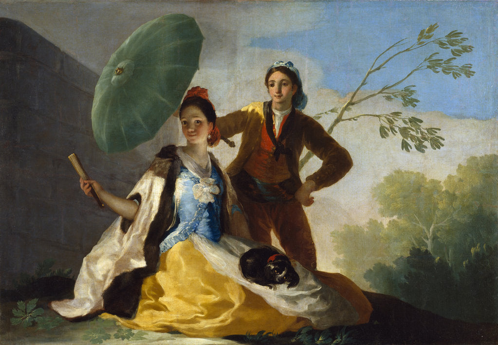 Detail of The Parasol, 1777 by Francisco de Goya