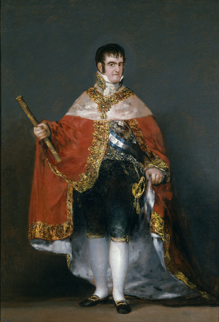 Detail of Portrait of King Ferdinand VII of Spain, 1815 by Francisco de Goya