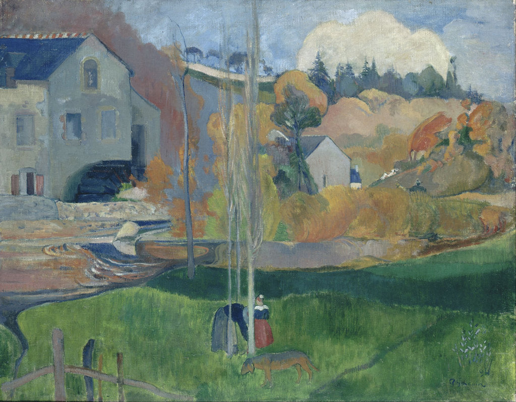 Detail of Landscape in Brittany. The David Mill, 1894 by Paul Eugéne Henri Gauguin